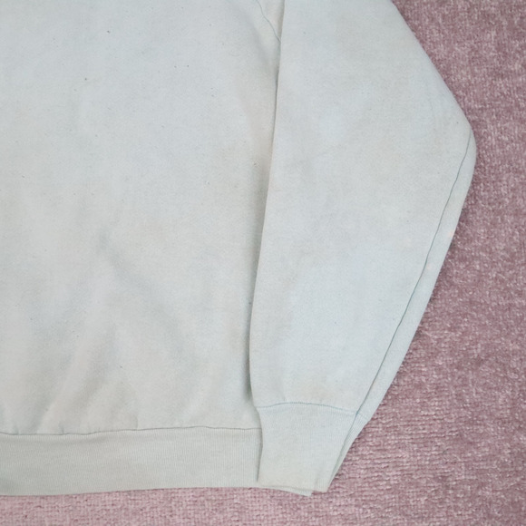 VTG 90s Alaska USA Bears Nature Medium Blue Long Sleeve Pullover Sweatshirt - Picture 9 of 13